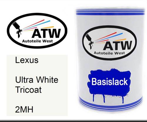 Lexus, Ultra White Tricoat, 2MH: 500ml Lackdose, von ATW Autoteile West.